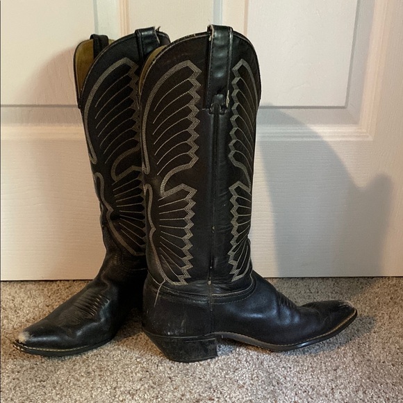 Black Western Cowboy Boots - Picture 9 of 10